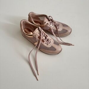 MICHAEL Michael Kors - Maggie Mesh Trainer Sneakers in Pink and Rose Gold